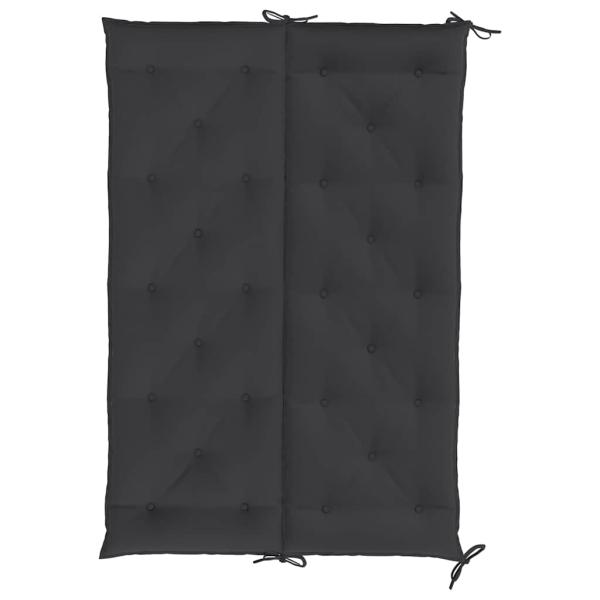 Gartenbank-Auflage Schwarz 150x(50+50)x7 cm Oxford-Gewebe