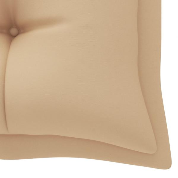 Gartenbank-Auflagen 2 Stk. Beige 180x50x7 cm Oxford-Gewebe