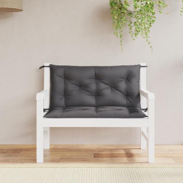 ARDEBO.de - Gartenbank-Auflagen 2 Stk. Anthrazit 100x50x7 cm Oxford-Gewebe