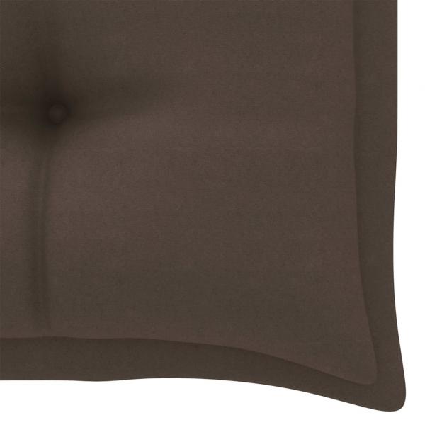 Gartenbank-Auflagen 2 Stk. Taupe 100x50x7 cm Oxford-Gewebe