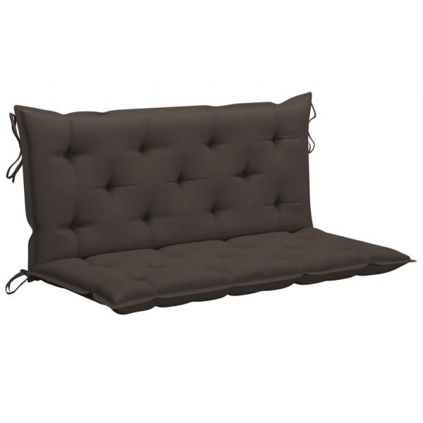 Gartenbank-Auflagen 2 Stk. Taupe 120x50x7 cm Oxford-Gewebe