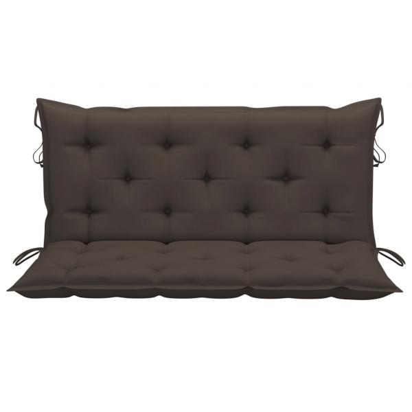 Gartenbank-Auflagen 2 Stk. Taupe 120x50x7 cm Oxford-Gewebe