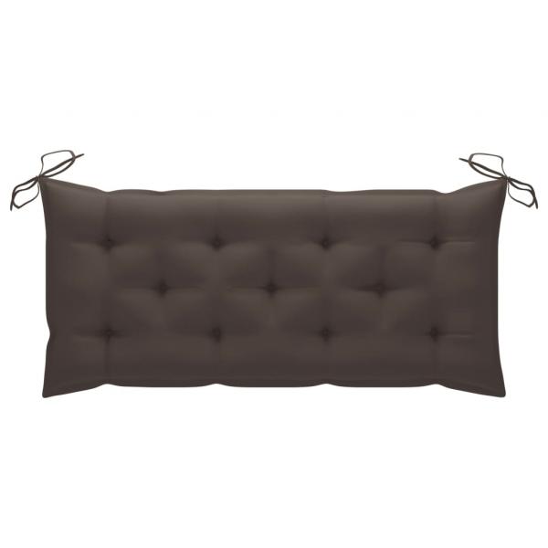 Gartenbank-Auflagen 2 Stk. Taupe 120x50x7 cm Oxford-Gewebe