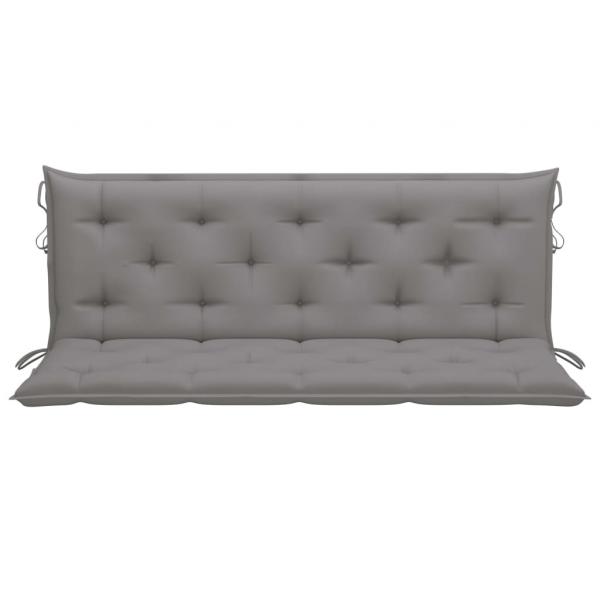 Gartenbank-Auflagen 2 Stk. Grau 150x50x7 cm Oxford-Gewebe