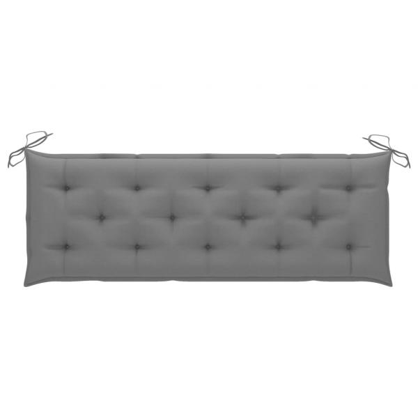 Gartenbank-Auflagen 2 Stk. Grau 150x50x7 cm Oxford-Gewebe