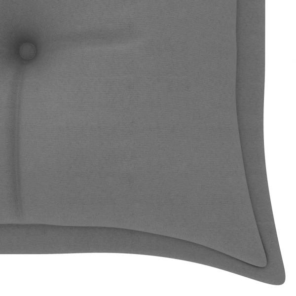 Gartenbank-Auflagen 2 Stk. Grau 150x50x7 cm Oxford-Gewebe