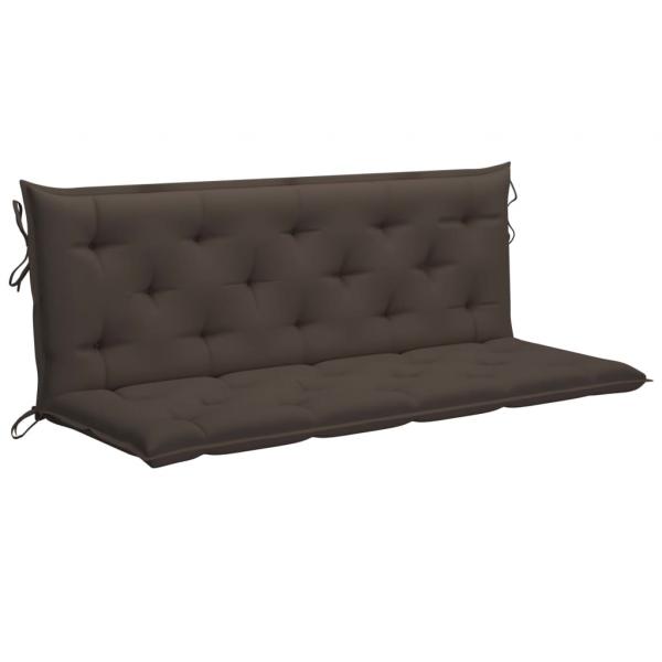 Gartenbank-Auflagen 2 Stk. Taupe 150x50x7 cm Oxford-Gewebe