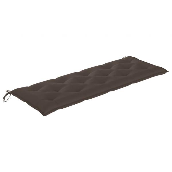 Gartenbank-Auflagen 2 Stk. Taupe 150x50x7 cm Oxford-Gewebe