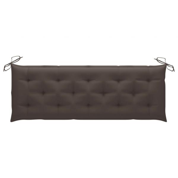 Gartenbank-Auflagen 2 Stk. Taupe 150x50x7 cm Oxford-Gewebe
