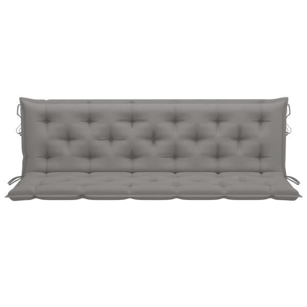Gartenbank-Auflagen 2 Stk. Grau 180x50x7 cm Oxford-Gewebe