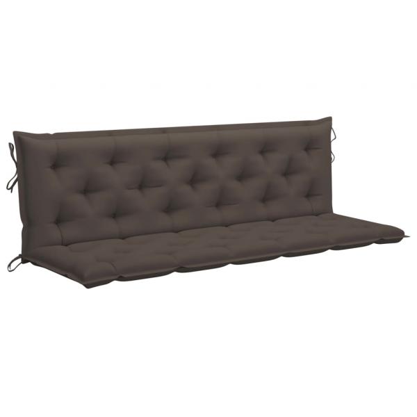 Gartenbank-Auflagen 2 Stk. Taupe 180x50x7 cm Oxford-Gewebe