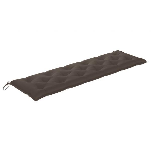 Gartenbank-Auflagen 2 Stk. Taupe 180x50x7 cm Oxford-Gewebe