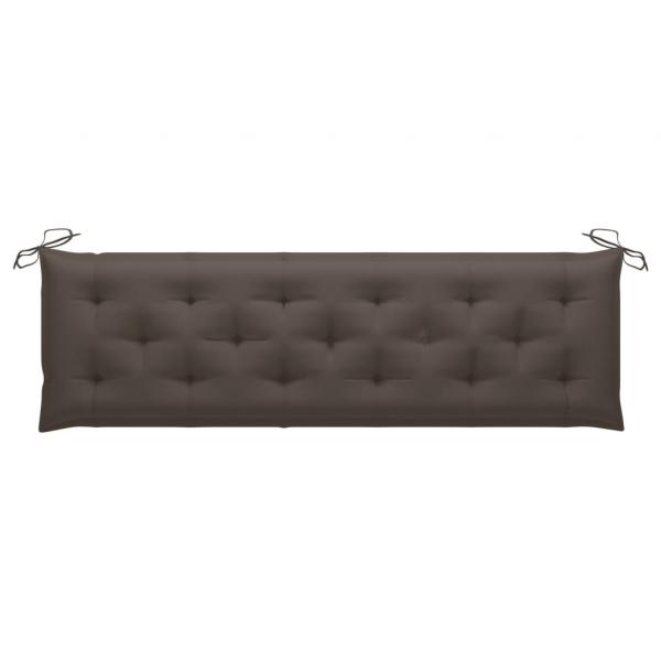 Gartenbank-Auflagen 2 Stk. Taupe 180x50x7 cm Oxford-Gewebe