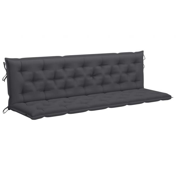 Gartenbank-Auflagen 2 Stk. Anthrazit 200x50x7 cm Oxford-Gewebe