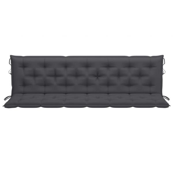 Gartenbank-Auflagen 2 Stk. Anthrazit 200x50x7 cm Oxford-Gewebe