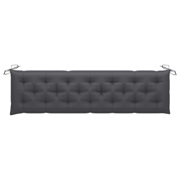 Gartenbank-Auflagen 2 Stk. Anthrazit 200x50x7 cm Oxford-Gewebe