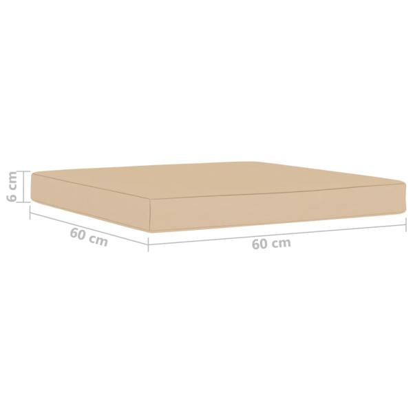 Palettenkissen Beige Oxford-Gewebe