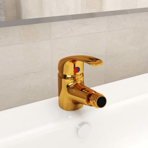 ARDEBO.de - Badezimmer Bidet Mischbatterie Golden 13x12 cm