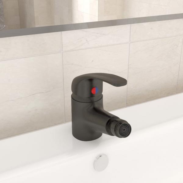 ARDEBO.de - Badezimmer Bidet Mischbatterie Grau 13x12 cm
