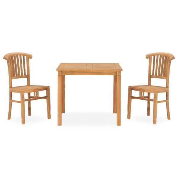 ARDEBO.de - 3-tlg. Garten-Essgruppe Massivholz Teak 
