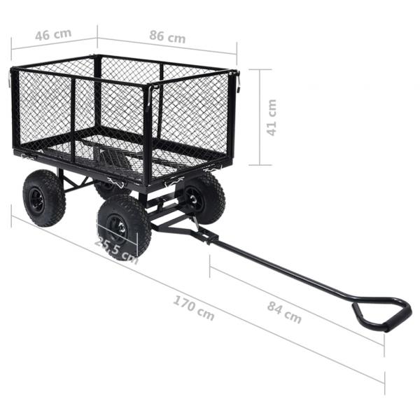 Gartenwagen Schwarz 350 kg