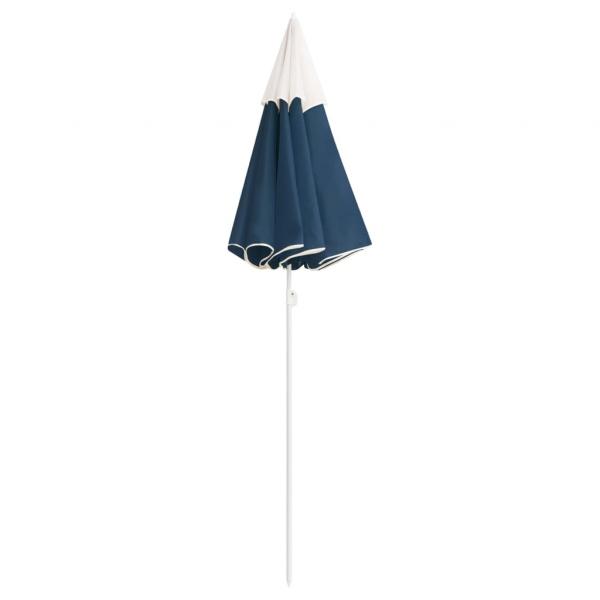 Sonnenschirm mit Stahlmast Blau 180 cm