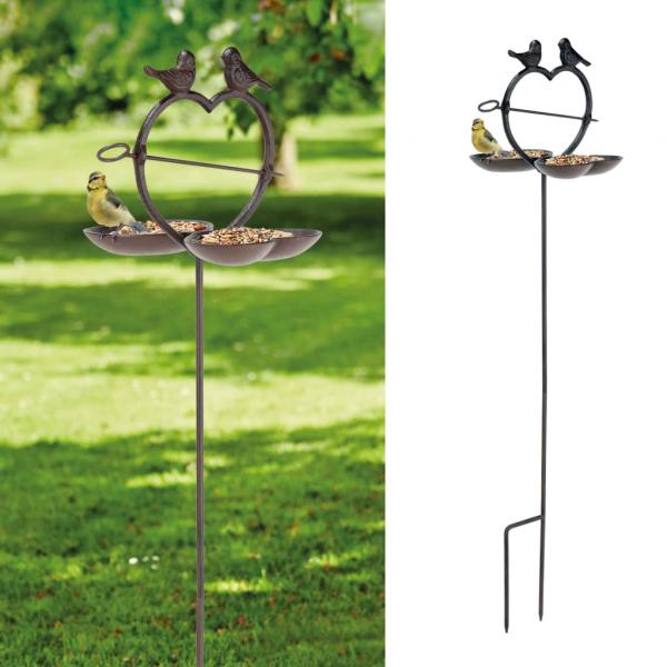 ARDEBO.de - HI Vogelfutterstation 92 cm Braun