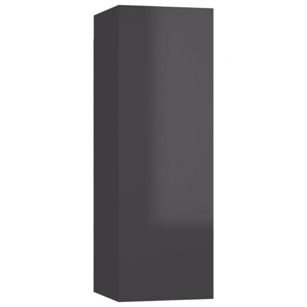 TV-Schrank Hochglanz-Grau 30,5x30x90 cm Holzwerkstoff