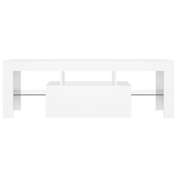 TV-Schrank mit LED-Leuchten Weiß 120x35x40 cm
