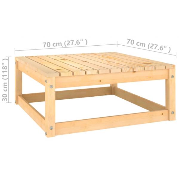 2-tlg. Garten-Lounge-Set mit Kissen Kiefer Massivholz