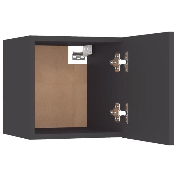ARDEBO.de - TV-Wandschränke 2 Stk. Grau 30,5x30x30 cm