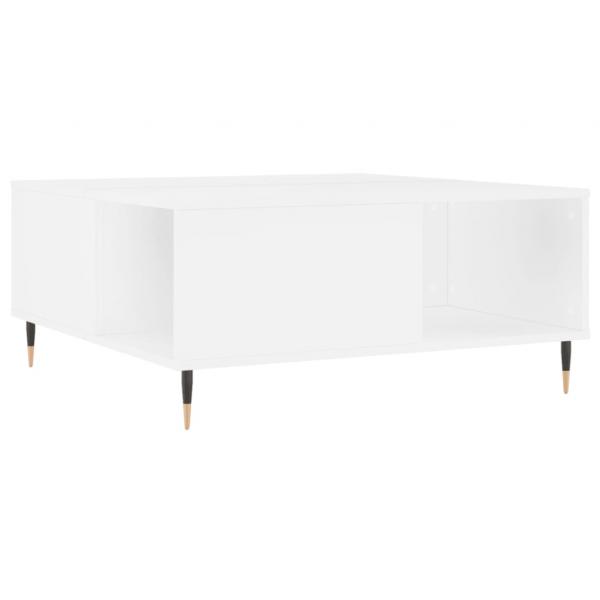 Couchtisch Weiß 80x80x36,5 cm Holzwerkstoff