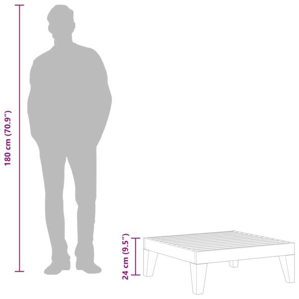 Gartentisch 68,5x68,5x24 cm Akazie Massivholz   
