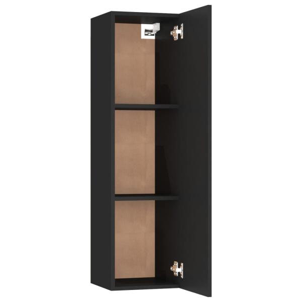 ARDEBO.de - TV-Schränke 2 Stk. Schwarz 30,5x30x110 cm Holzwerkstoff