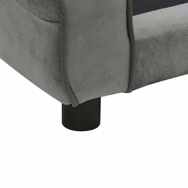 Hundesofa Dunkelgrau 72x45x30 cm Plüsch 