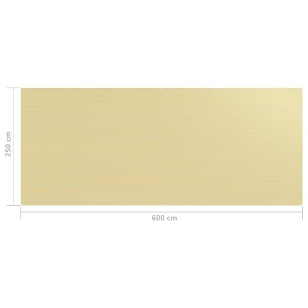 Zeltteppich 250x600 cm Beige