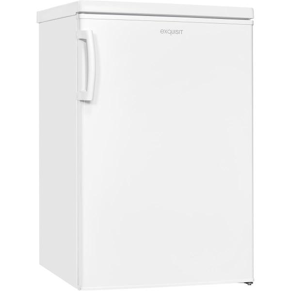 Exquisit KS16-4-HE-040D Standkühlschrank mit Gefrierfach, 55 cm breit, 109 L, LED Beleuchtung, weiß