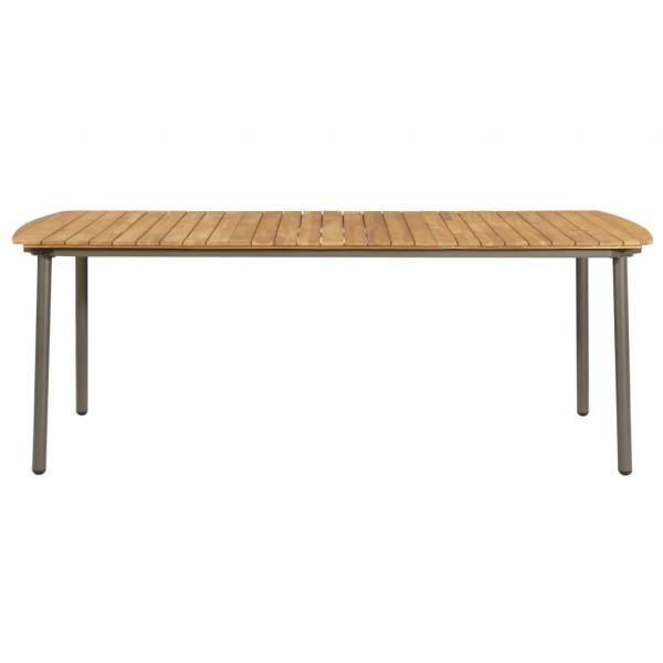7-tlg. Garten-Essgruppe Poly Rattan Braun