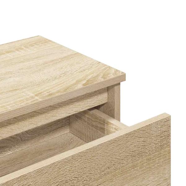 Nachttische 2 Stk. Sonoma-Eiche 40x30x39 cm Holzwerkstoff