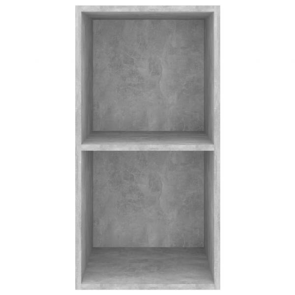 TV-Wandschrank Betongrau 37x37x72 cm Holzwerkstoff