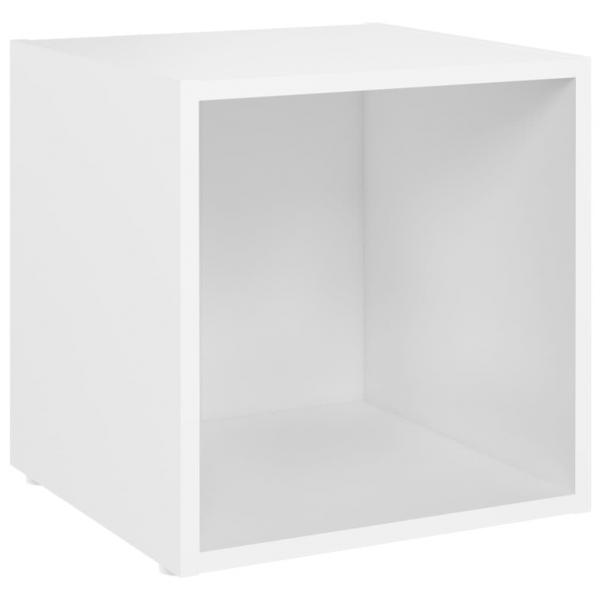 TV-Schränke 2 Stk. Weiß 37x35x37 cm Holzwerkstoff
