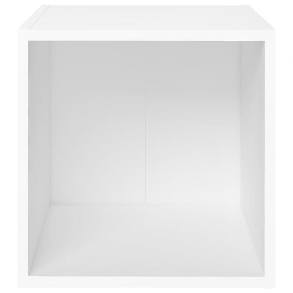 TV-Schränke 2 Stk. Weiß 37x35x37 cm Holzwerkstoff