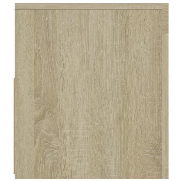 TV-Schrank mit LED-Leuchten Sonoma-Eiche 120x35x40 cm