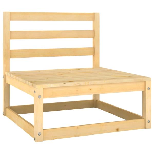 5-tlg. Garten-Lounge-Set mit Kissen Kiefer Massivholz