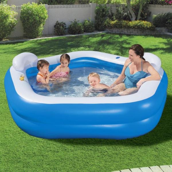 ARDEBO.de - Bestway Family Fun Lounge Pool 213x206x69 cm