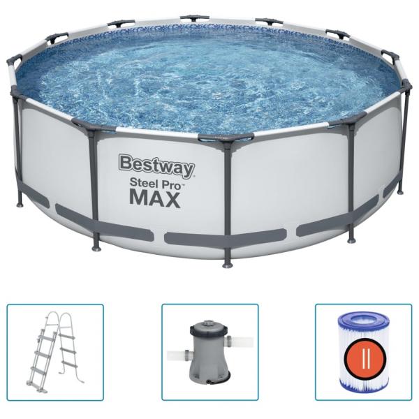 ARDEBO.de - Bestway Steel Pro MAX Swimmingpool-Set 366x100 cm