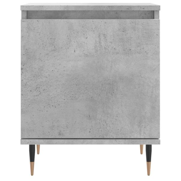ARDEBO.de - Nachttische 2 Stk. Betongrau 40x30x50 cm Holzwerkstoff