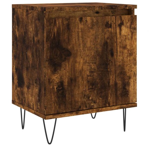 ARDEBO.de - Nachttisch Räuchereiche 40x30x50 cm Holzwerkstoff