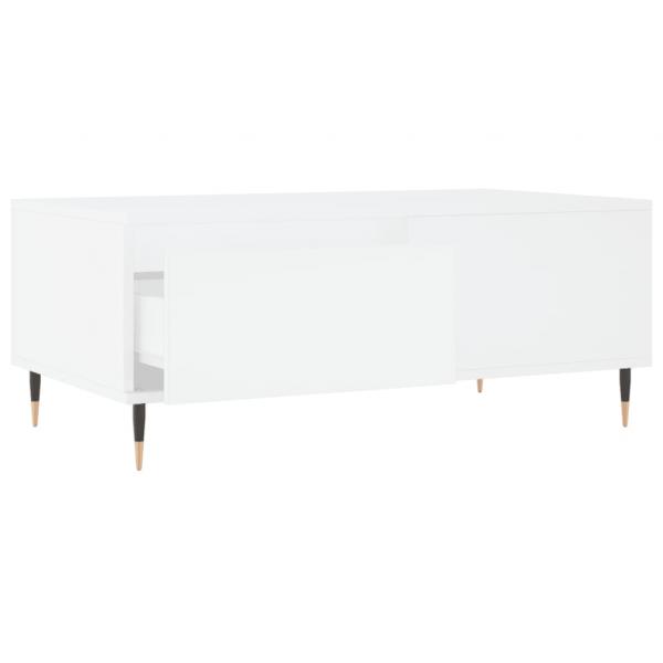 Couchtisch Weiß 90x50x36,5 cm Holzwerkstoff