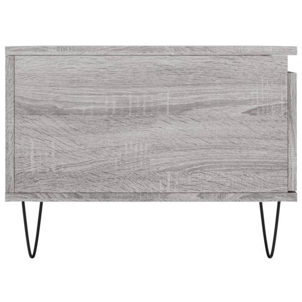 Couchtisch Grau Sonoma 90x50x36,5 cm Holzwerkstoff